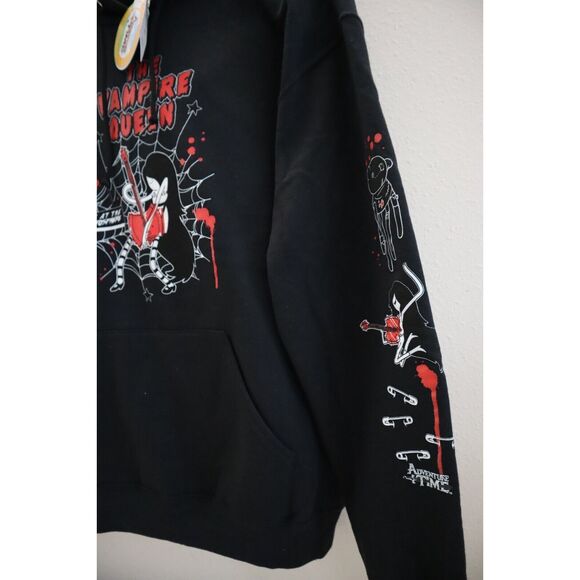 Hot Topic 0023 Unisex Sz Large Black Adventure Time Marceline Guitar Hoodie - Picture 5 of 11